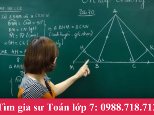 Gia sư dạy Toán lớp 7 uy tín tại nhà ở Hà Nội